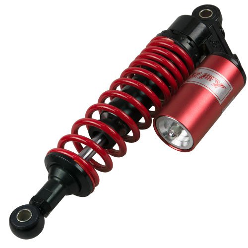 リアサスペンション タンク 320mm ブラックレッド - バイク