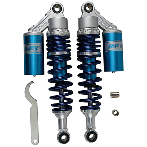 リアサスペンション 2本 リアサスペンション 強化SHタイプ 320mm ブルー/ブルー - バイク
