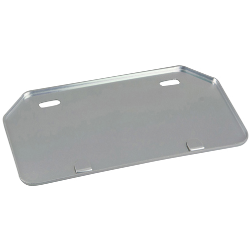 アルミナンバープレートベース 〜125cc 山型 シルバー - バイク
