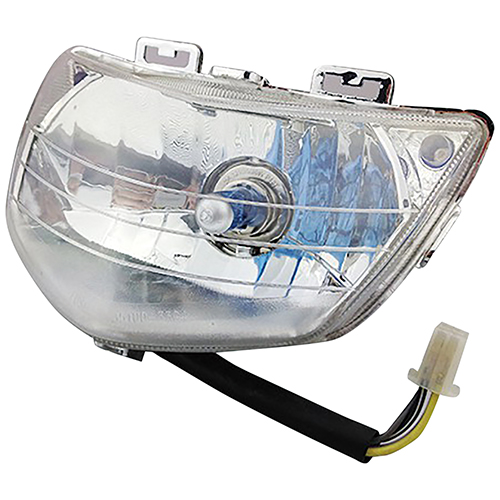 カスタムヘッドライト ポジションライト付 クリア - バイク