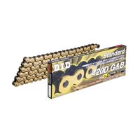 スタンダードシリーズチェーン 420D-100L RJ(クリップ) ゴールド