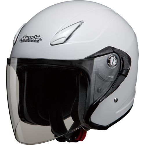 ジェットヘルメット M-430 ホワイトメタリック フリー - バイク
