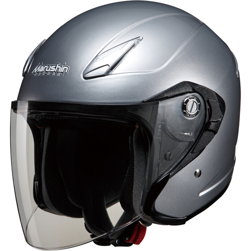 ジェットヘルメット M-430 シルバー フリー - バイク
