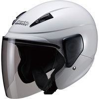ジェットヘルメット M-385 ホワイトメタリック フリー - バイク