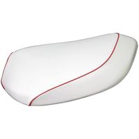 国産カスタムシートカバー 白カバー/青パイピング 被せるタイプ レッツ