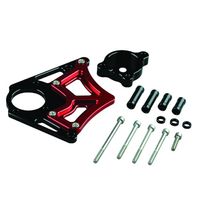 スプロケットカバー ブラック/レッド ZRX1200 DAEG - バイク