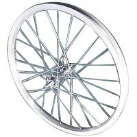 完組】前輪リム 20×1.75 (36H) アルミリム(タイヤ・チューブ付き) - 自転車