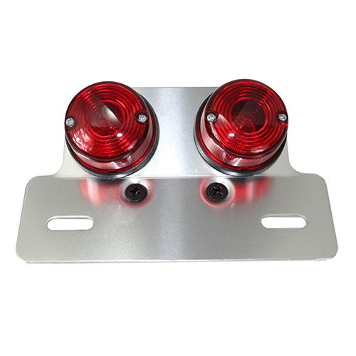 テールランプセット 赤/クリア 2ピンコネクタ 赤いテールランプ 2個