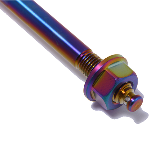 アドレスV125 ステンレス アクスルシャフト チタンルック - バイク