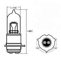 その他 MLF 14-0346 12V40/40W ホンダライブDio系 特殊口金 - バイク