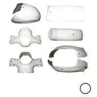 外装7点セット GIORNO/ジョルノ(AF24) ピュアブラック(NH-237P) - バイク