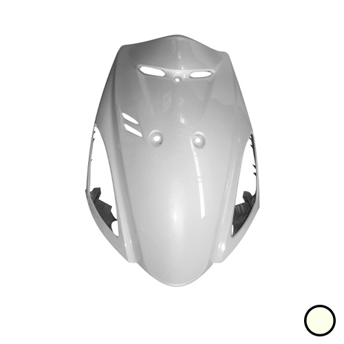 フロントカバー アドレスV125S(CF4MA) パールグラスホワイトNo.2(YPK