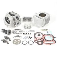 スーパーヘッド4V+R 124cc用鍛造ピストン&シリンダーキット - バイク