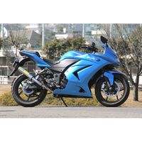 マフラー 80D-RAPTOR Titan NINJA250R ブルーチタン - バイク