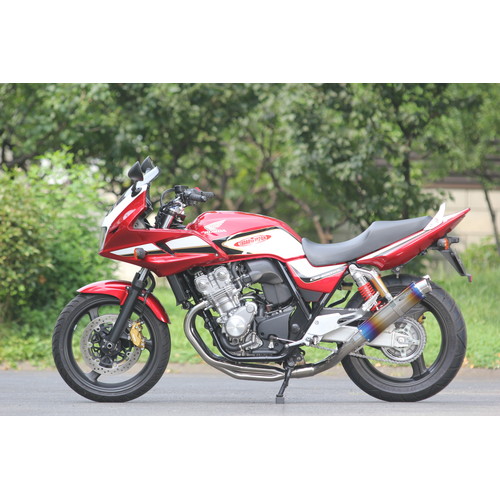 SP忠男 ピュアスポーツS2テール 右スリップオンマフラー PURE SPORT 2テール チタンブルー - バイク