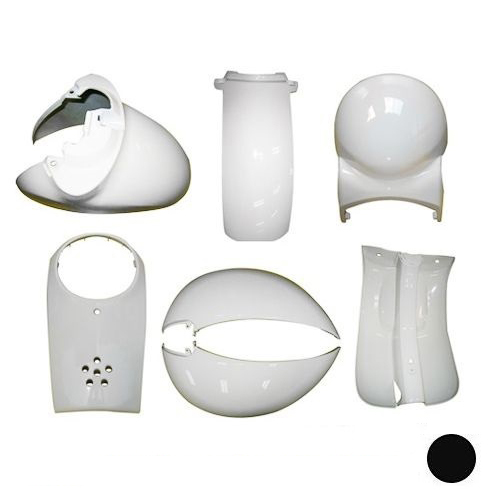 外装7点セット クレアスクーピー(AF55) ブラック/ホワイト(NH-1) - バイク