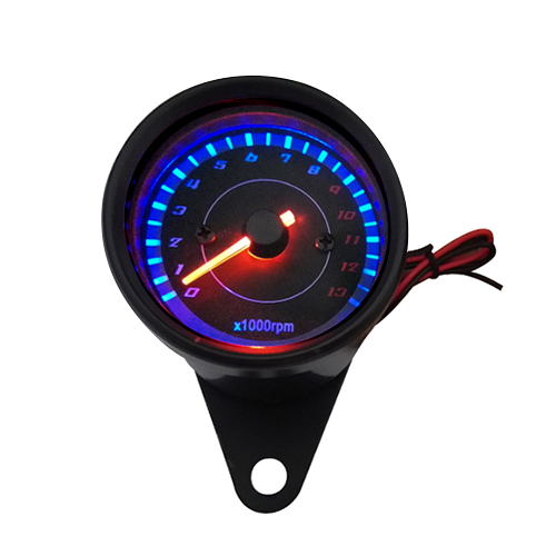 配線タコメーター φ65 電気式 ブラック - バイク