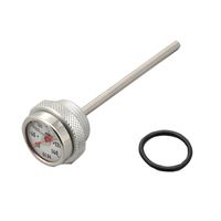 RRディップスティック油温計 ホワイト - バイク