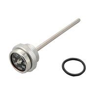 RRディップスティック油温計 ホワイト - バイク