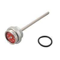 RRディップスティック油温計 ホワイト - バイク