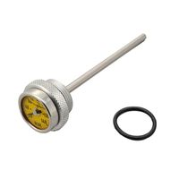 RRディップスティック油温計 ホワイト - バイク