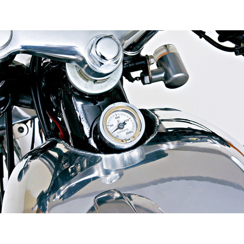 ディップスティック付油温計 SR400/500用 クロームメッキ/ホワイト