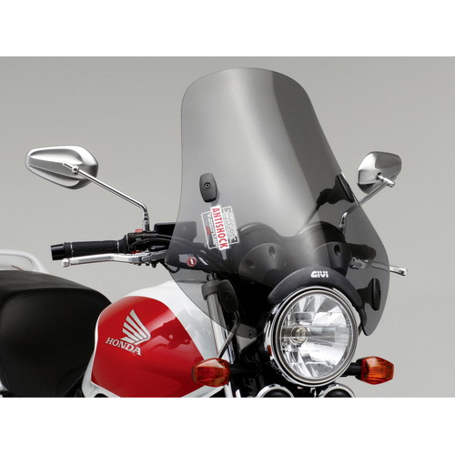 美品 GIVI バイク用スクリーン スモーク 汎用 ウインドシールド　A660 大型ウインドスクリーン A620 セミスモーク - バイク