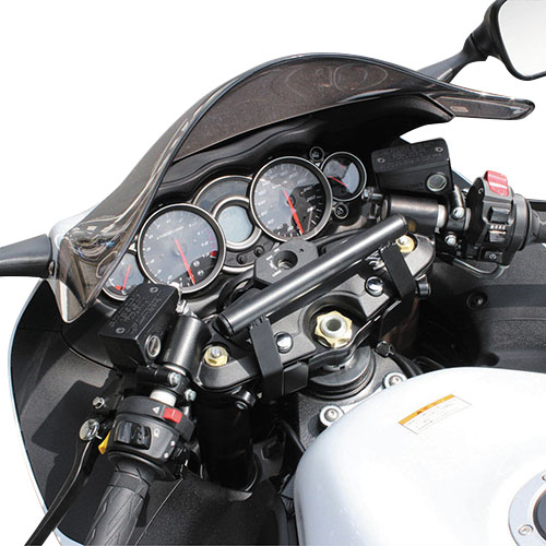 ハンドルマウントステー ブラック GSX1300Rハヤブサ - バイク