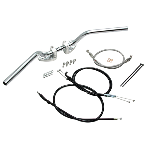 ヨーロピアン1型 バーハンドルキット シルバー HBK681AS - バイク