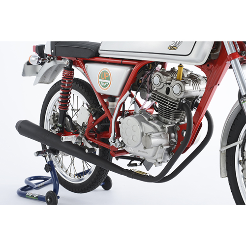 メガホンマフラー T-CR BK ドリーム50 - バイク