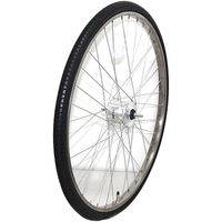 完組】前輪リム 27×1 3/8 ハブダイナモ付(E2端子) アルミリム(タイヤ