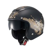 ZENITH ジェットヘルメット マットブラック/ゴールド ZENITH ジェットヘルメット マットブラック/ゴールド 楽天市場