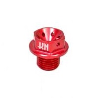 アルミCNCミッションオイルキャップ [ヤマハ車両系] レッド - バイク