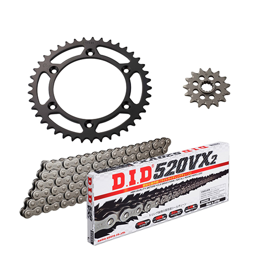 DID チェーン、前後スプロケット　ヤマハ　FZR1000 3GM チェーン&前後スプロケット スチール 3点交換セット DR-Z400SM(05-09
