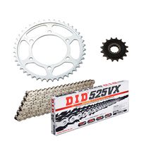 チェーン&前後スプロケット ゴールド 3点交換セット MT-07/XSR700 - バイク
