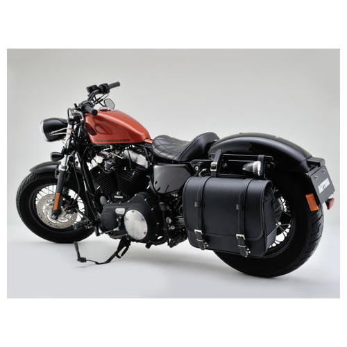 バイク 5' Strhed サドルbag 6.5' スピーカー ハーレー ツーリング ロードキング ストリートグライド 2014年-2020年 DHS-5 防水サドルバッグ 12L - バイク