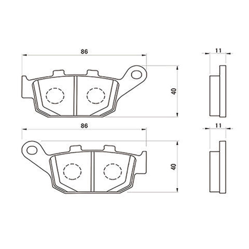 ゴールデンパッドχ ブレーキパッド 97112 - バイク