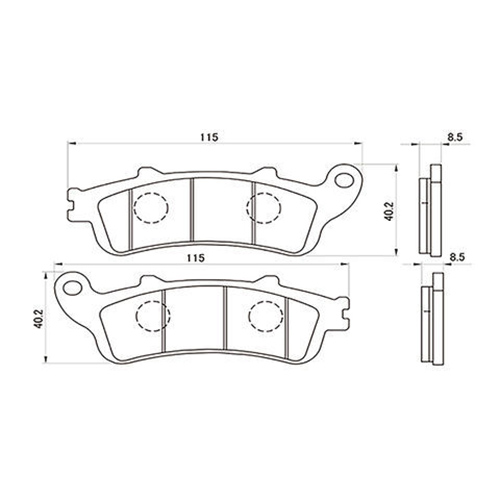 ゴールデンパッドχ ブレーキパッド 97116 - バイク