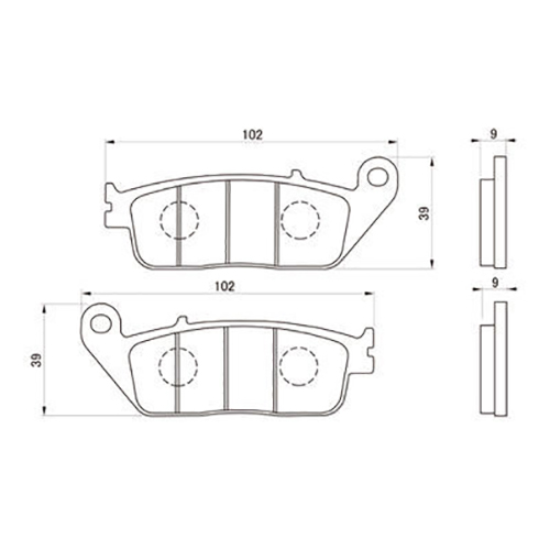 ゴールデンパッドχ ブレーキパッド 97122 - バイク