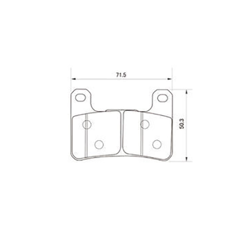 ゴールデンパッドχ ブレーキパッド 97159 - バイク
