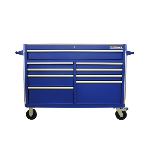 ヘビーワイドローラーキャビネット9段 ブルー - 整備用品
