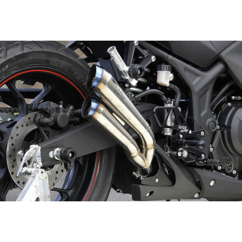 ツインチタンメガホン スリップオン YZF-R25/MT-25 - バイク