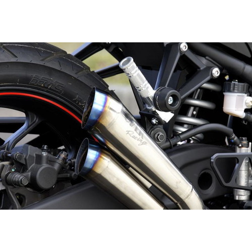 ツインチタンメガホン スリップオン YZF-R25/MT-25 - バイク