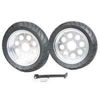 アルミホイールSET(8インチ) ケミカルPL - バイク