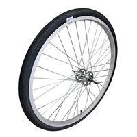 完組】後輪リム 外装用 26×1 3/8 ローラーブレーキ用 アルミリム