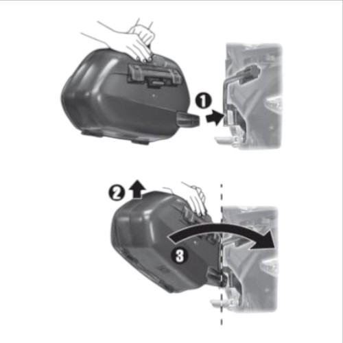 SH35 サイドケース アルミパネル - バイク