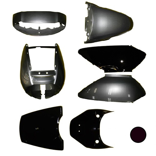 外装7点セット(鍵穴無) リード50/100(AF48/JF06) ミュートブラック