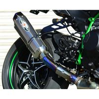 R-Evo TypeII レーシングサイレンサー 400R クリアチタン - バイク