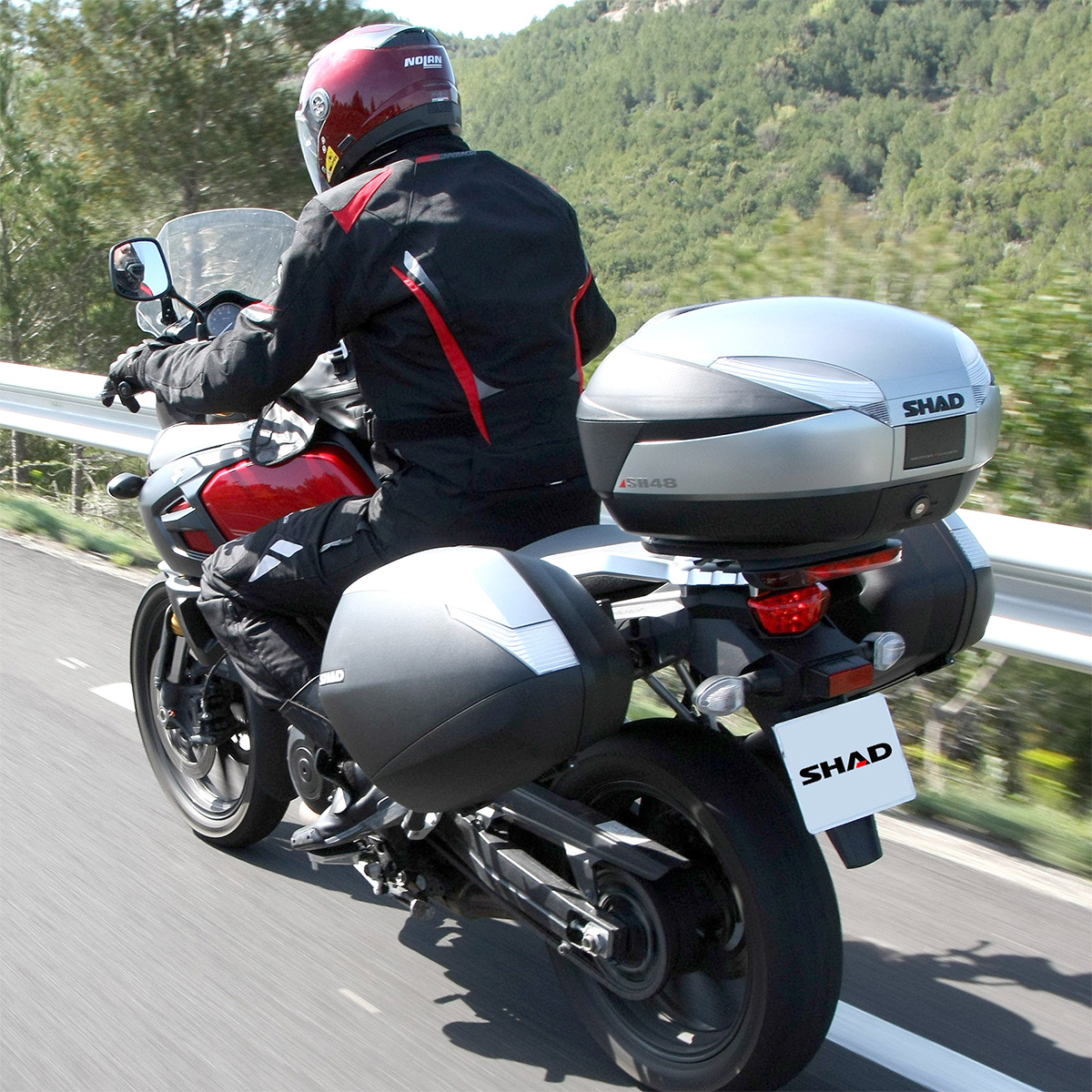 SH48 トップケース チタニウム - バイク