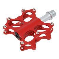 【新品未使用】FLV バタフライペダル　レッド PS-717T バタフライペダル TI ブラック - 自転車